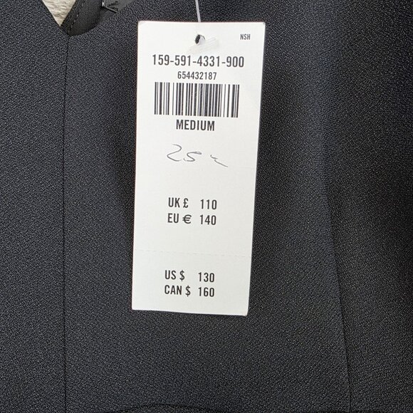 Abercrombie & Fitch Dress Womens Medium Black Maxi Make It Official Formal Gown - Picture 10 of 11